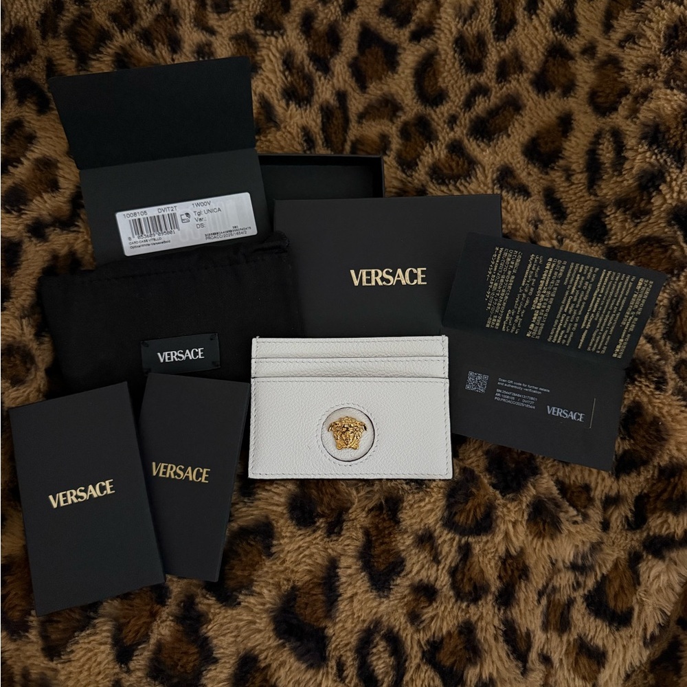 Versace Card Holder Authentic with original box, dust bag, papers + QR code